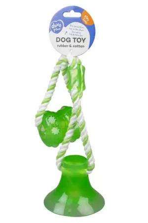 Korting Tug ‘n Chew Toy met zuignap Groen