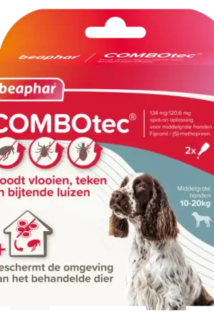 Koopje Beaphar COMBOtec Hond 10-20 kg 2 pipetten