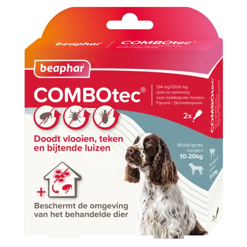 Koopje Beaphar COMBOtec Hond 10-20 kg 2 pipetten