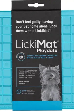 Laatste Versie LickiMat Playdate Likmat voor Honden - Blauw