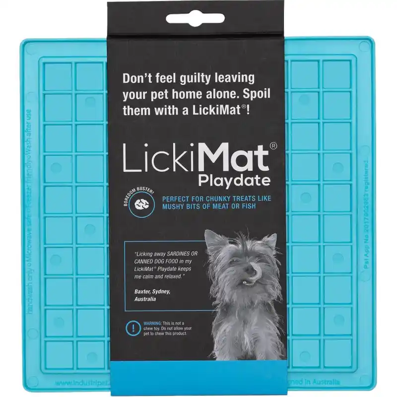 Laatste Versie LickiMat Playdate Likmat voor Honden - Blauw