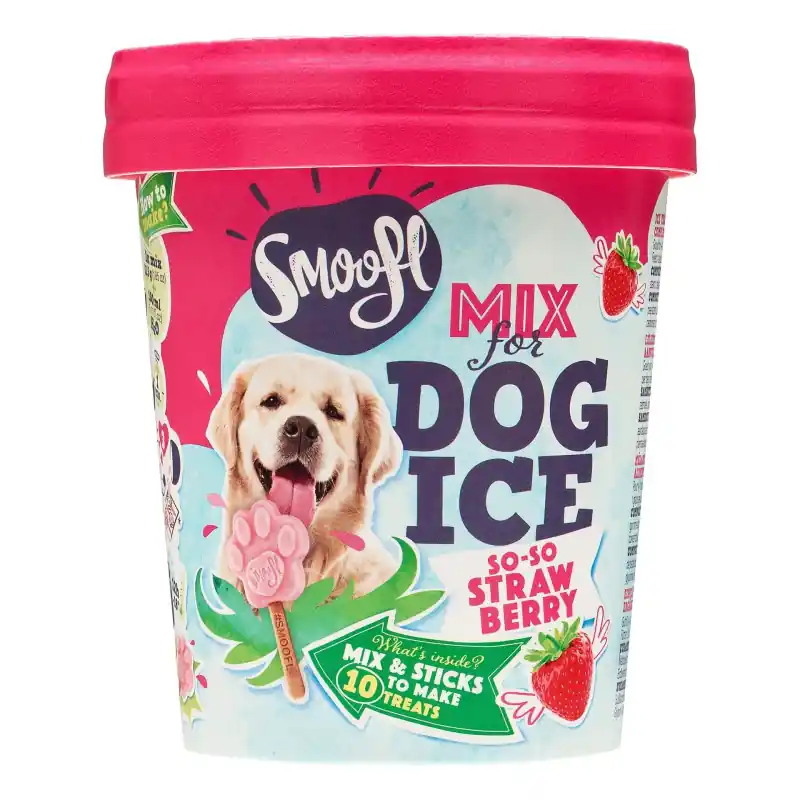 Direct Verzonden Smoofl Mix voor Hondenijsjes – Aardbei 105 gram
