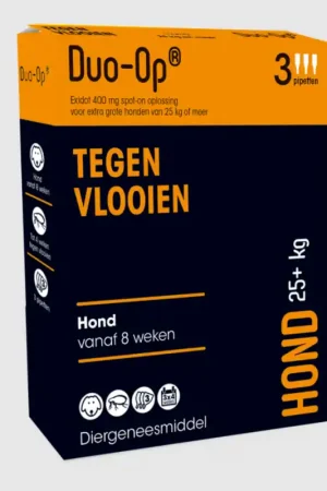 Duo Op Anti- Vlooien Pipetten Hond Vanaf 25 kg 3 Pipetten Snelle Levering