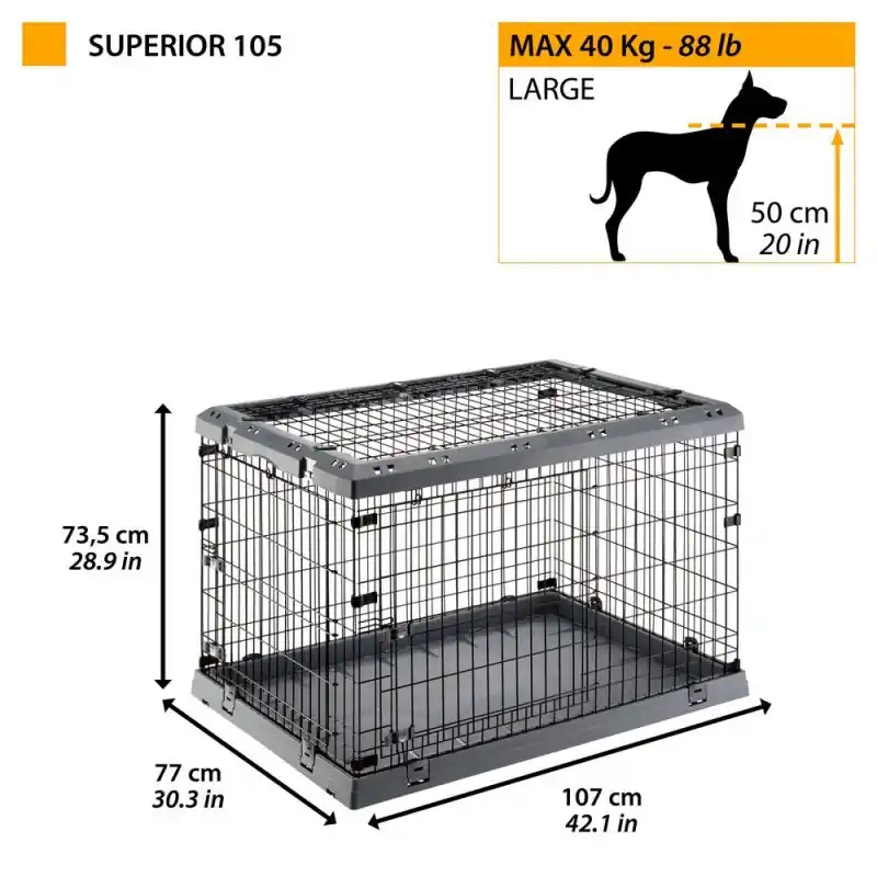 Ferplast superior 105 Zwart Betaalbaar
