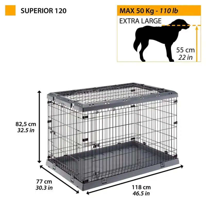 Ferplast superior 120 Zwart Koop Vandaag