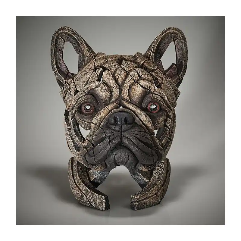 Edge Sculpture Franse Buldog Buste Fawn Laatste Kans