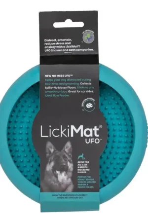 LickiMat Ufo Likmat voor Honden - Blauw Direct Verzonden