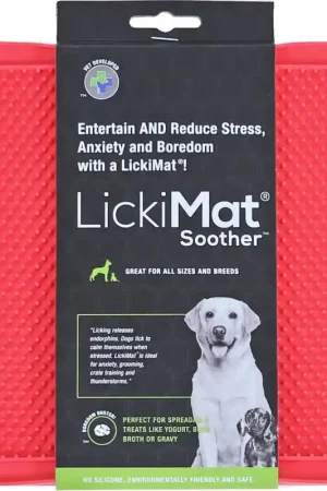 Weekendaanbieding LickiMat Soother Likmat voor Honden - Rood