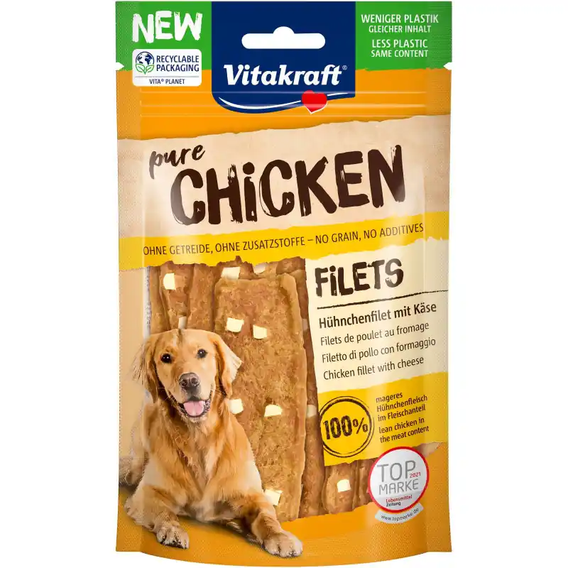 Tijdelijk Beschikbaar Vitakraft Chicken Chees Filets 80gr