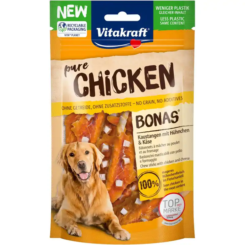Vitakraft Chicken Chees Bonas Sticks 80gr Betrouwbaar