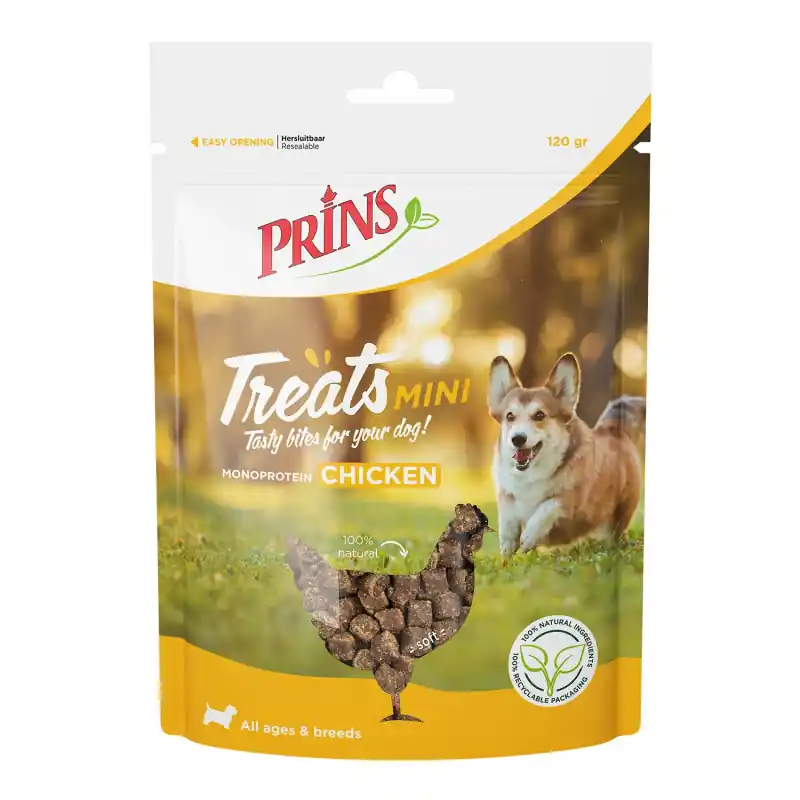 Prins Treats Chicken Mini 120 Gram Weekendaanbieding