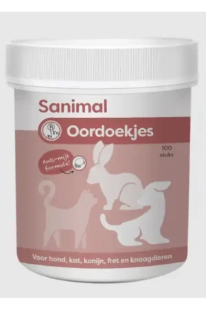 Voordeelprijs Sanimal Oordoekjes 100 Stuks
