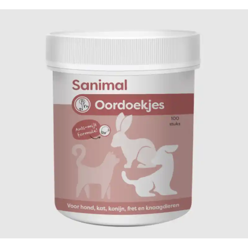 Voordeelprijs Sanimal Oordoekjes 100 Stuks