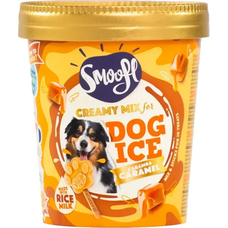 Snelle Levering Smoofl Mix voor Hondenijsjes – Caramel 160 gram