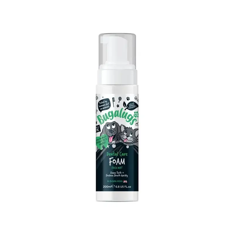 Fabrieksprijs Bugalugs Dental Care Foam - Hond en Kat 200ml