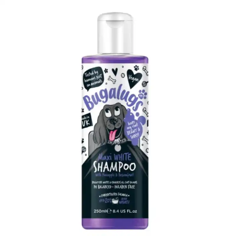 Bugalugs Maxi White Whitening Honden Shampoo 250 ml Meest Verkocht