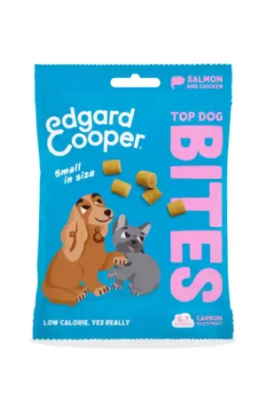 Edgard en Cooper Kleine Bites Zalm en Kip 50 gram Bestel Nu