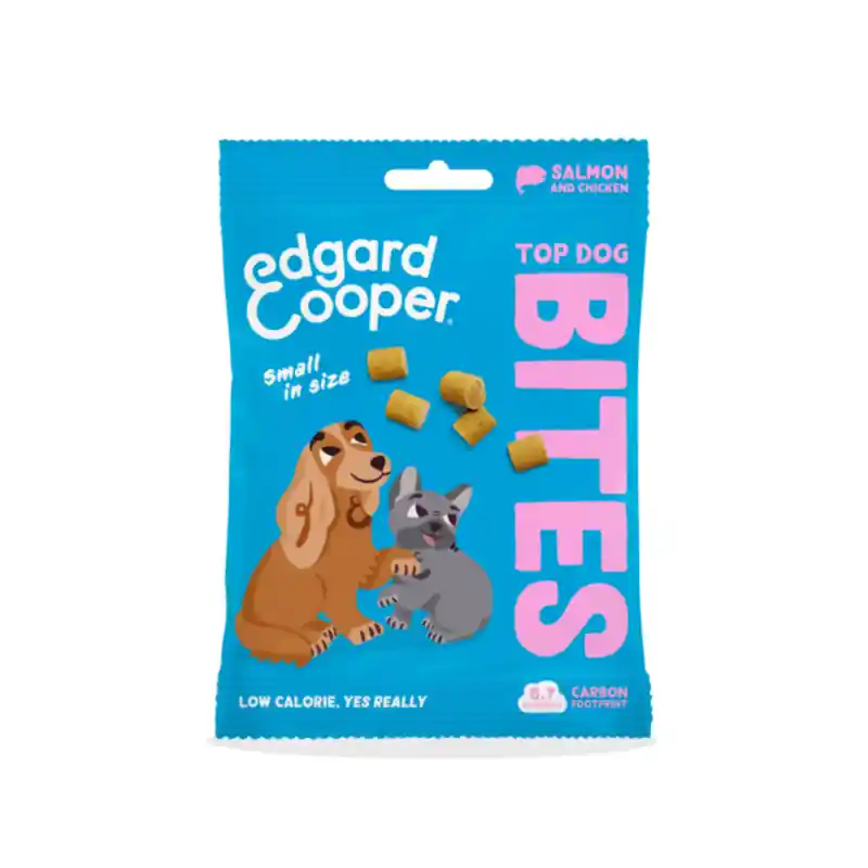 Edgard en Cooper Kleine Bites Zalm en Kip 50 gram Bestel Nu