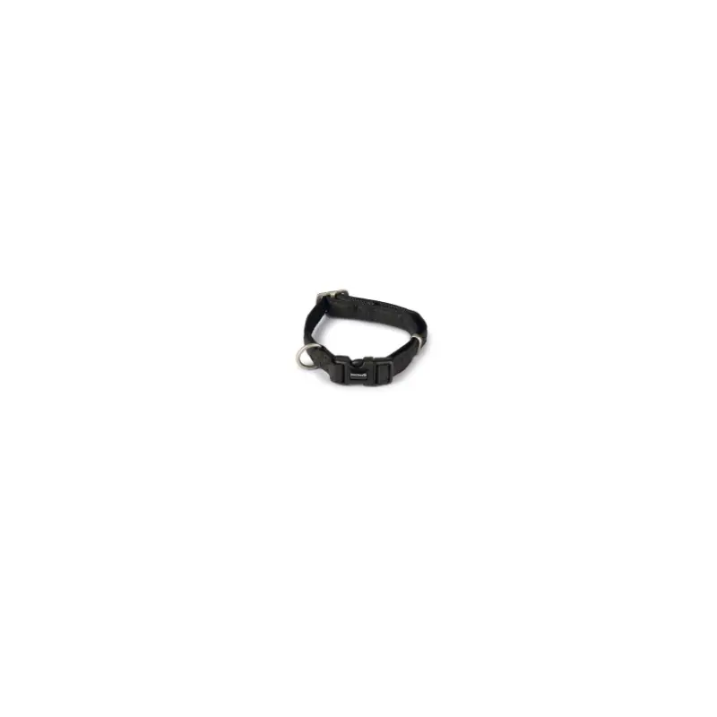 Populair Macleather Halsband zwart 15 x 20-40 cm
