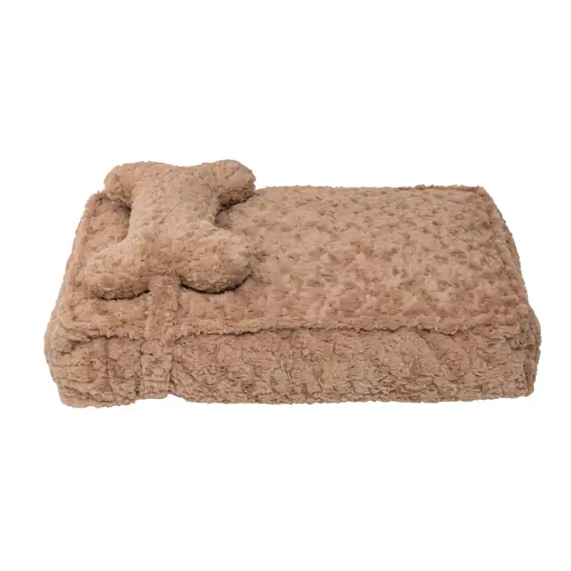 Hete Deal Quapas! Hondenkussen Bone Beige Large
