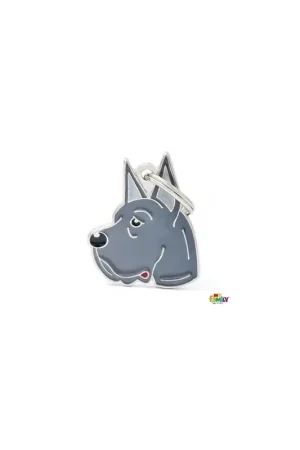 Hondenpenning Great Dane - Grijs Bestseller