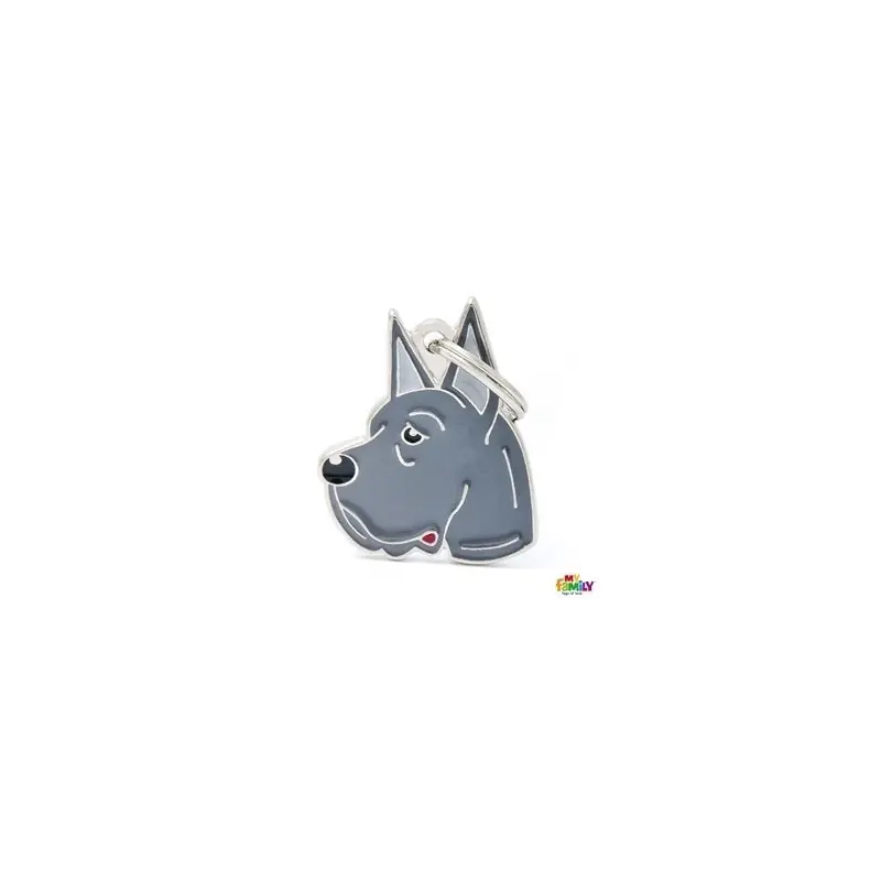 Hondenpenning Great Dane - Grijs Bestseller