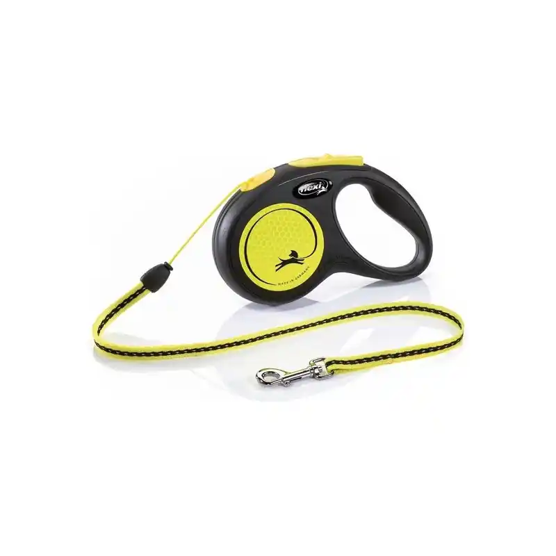 Flexi Rollijn Neon Cord S geel 5 m Finale Uitverkoop