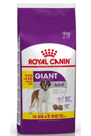 Finale Uitverkoop Royal Canin Bonusbag Giant Adult 15 + 3 kg GRATIS