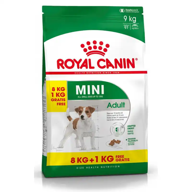 Must-Have Royal Canin Bonusbag Mini Adult 8+1 kg GRATIS