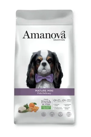 Amanova Hondenvoer Mature Mini Fish Delicacy 7 kg Op = Op