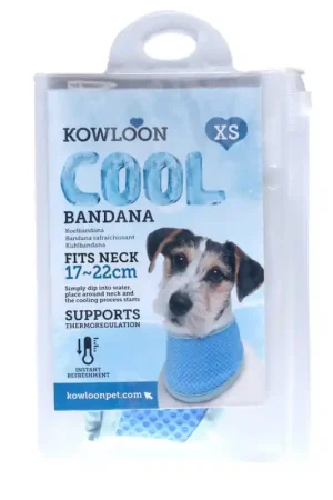 Kowloon Cool Bandana Blauw XS 20-30CM Beperkte Voorraad