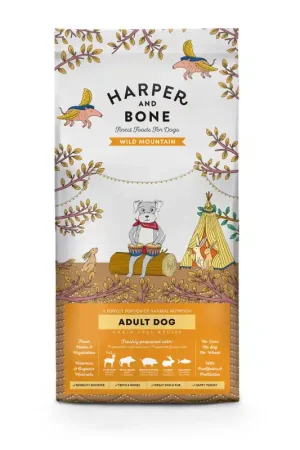 Harper en Bone Adult Hond Medium/large Wild Mountain 12kg Hoge Kwaliteit