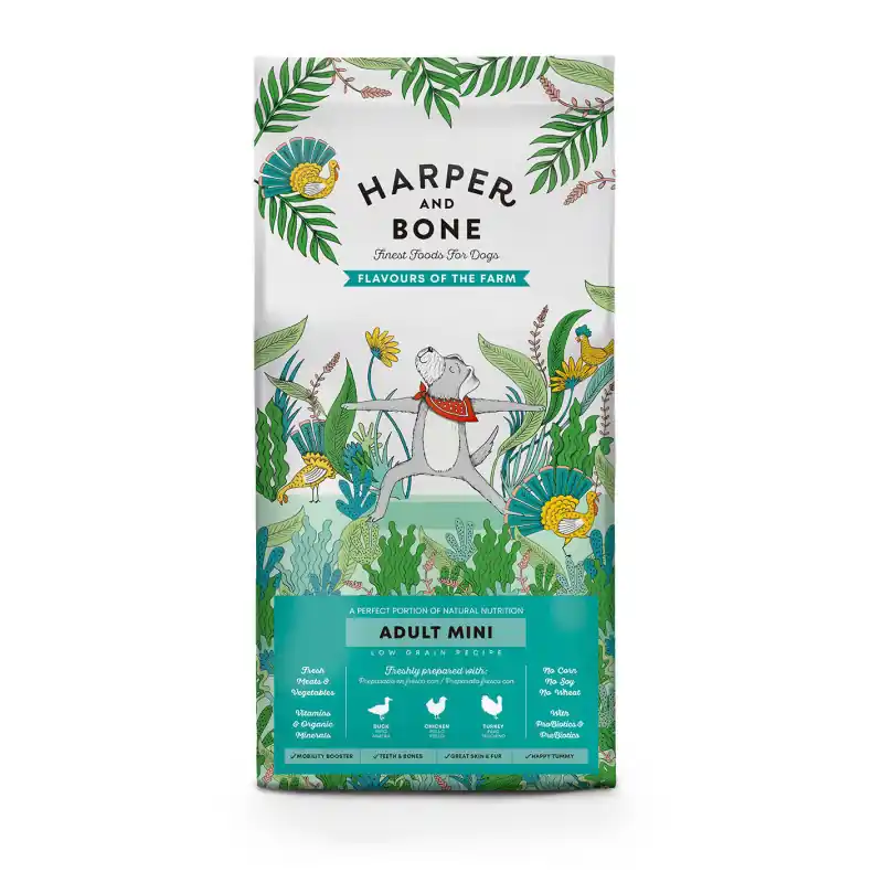 Beperkte Voorraad Harper en Bone Adult Hond Mini Flavours of the Farm 2kg