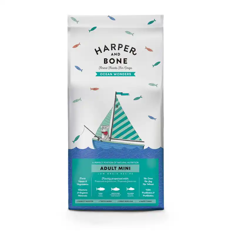Harper en Bone Adult Hond Ocean Wonders MIni 2kg Nieuw