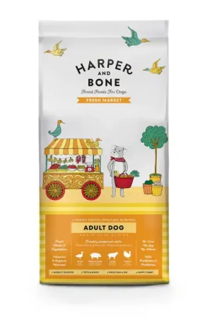 Goedkoop Harper en Bone Adult Hond Fresh Market Medium/Large 2kg