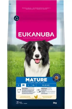 Lage Kosten Eukanuba Mature Medium Breed Kip - 3kg