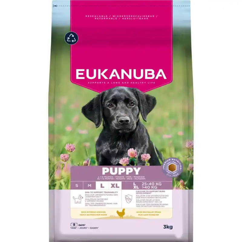 Bestel Nu Eukanuba Puppy Large Breed Kip - 3 kg