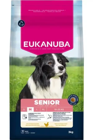 Eukanuba Senior Medium Breed Kip - 3kg Merkproduct