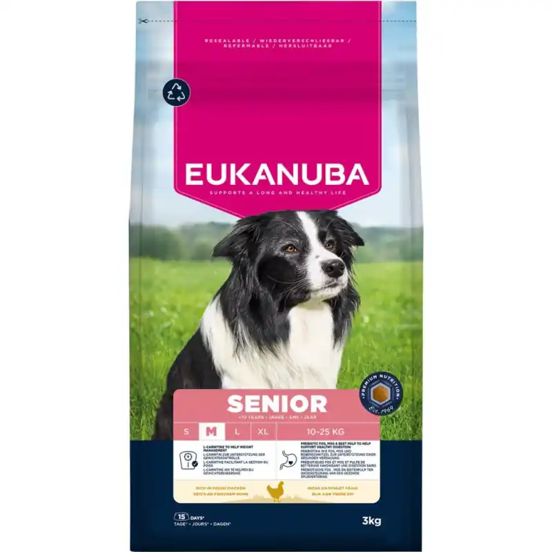 Eukanuba Senior Medium Breed Kip - 3kg Merkproduct