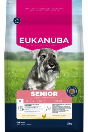 Gereduceerde Prijs Eukanuba Senior Small Breed Kip - 3 kg