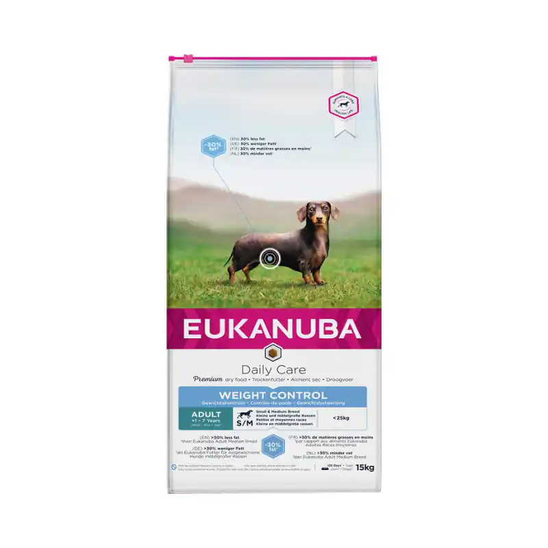 Eukanuba Adult Small & Medium Breed Weight Control Kip - 2.3 kg Superprijs