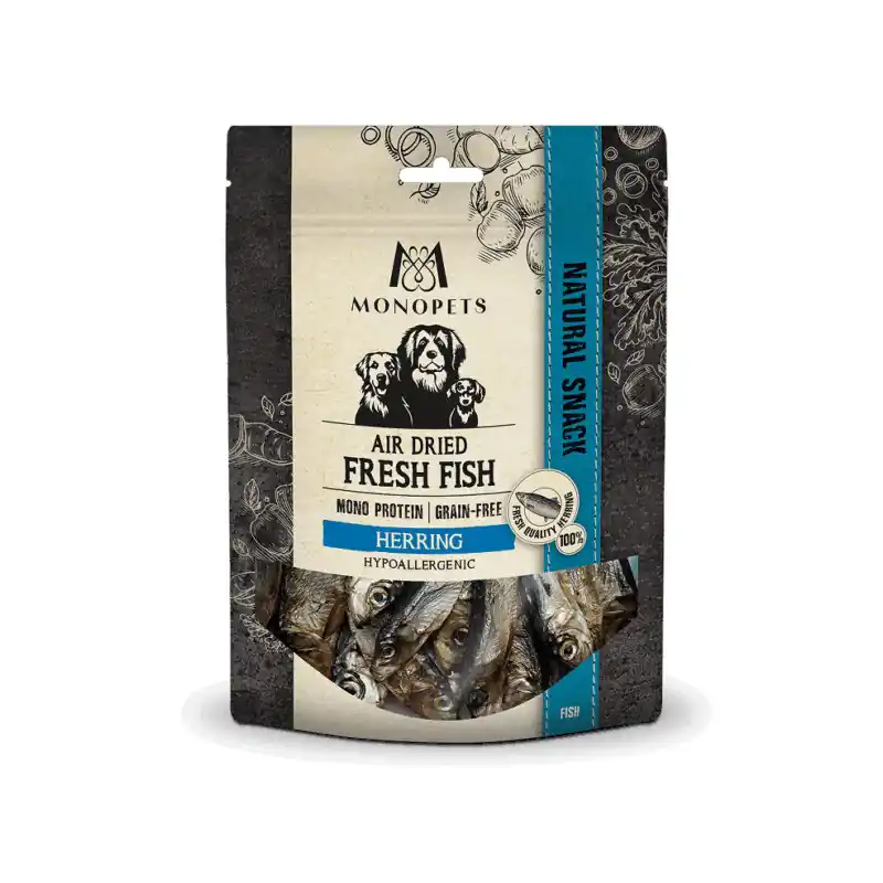 Monopets Snack Lucht Gedroogd Verse Vis Haring 70 Gr Must-Have
