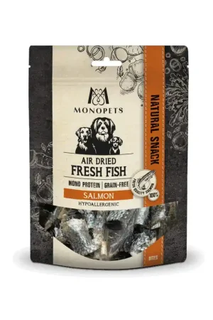 Monopets Snack Verse Zalmhuid Bites Hypoallergeen 100 Gr Nieuw