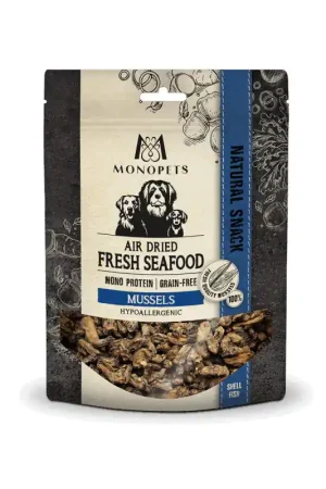 Monopets Snack Lucht Gedroogd Verse Zeevis Mosselen Hypoallergeen 100 Gr Dagaanbieding