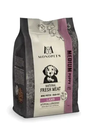 Koop Online Monopets Vers Vlees Medium Puppy Lam 2 Kg