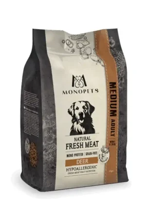 Monopets Vers Vlees Medium Adult Hert 2 Kg Hoge Kwaliteit