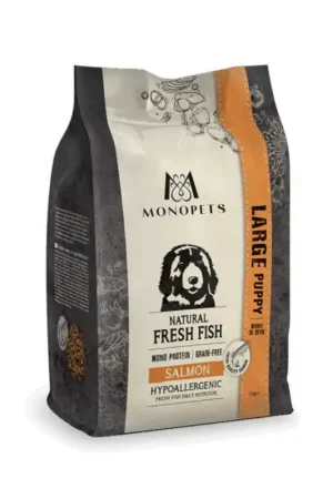 Monopets Verse Vis Puppy Large Zalm Hypoallergeen 2 Kg Finale Uitverkoop