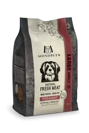 Aanbieding Monopets Vers Vlees Adult Large Fazant Hypoallergeen 2 Kg