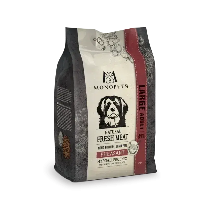Aanbieding Monopets Vers Vlees Adult Large Fazant Hypoallergeen 2 Kg