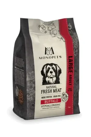 Shop Nu Monopets Vers Vlees Adult Large Buffel Hypoallergeen 2 Kg